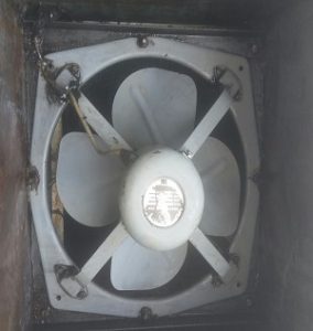 kitchen exhaust fan after cleaning
